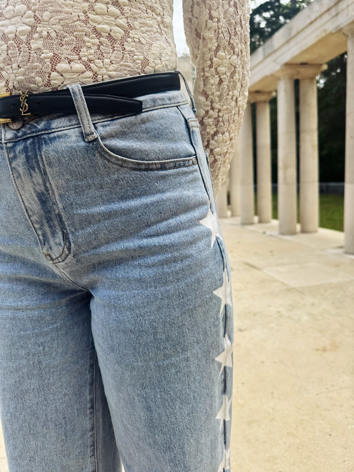 Blue Aurora Star Jeans – Damesjeans – Gabianna Fashion
