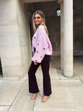 Aubergine Amara Trouser - Damesmode - Gabianna Fashion
